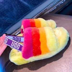 Ugg X PRIDE FLUFF YEAH SLIDE